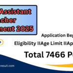 UPPSC Assistant Teacher Online Form 2025 for 7466 Post