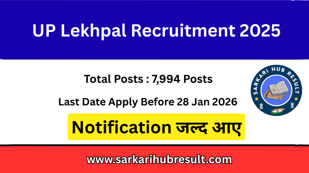 UPSSSC Lekhpal Recruitment