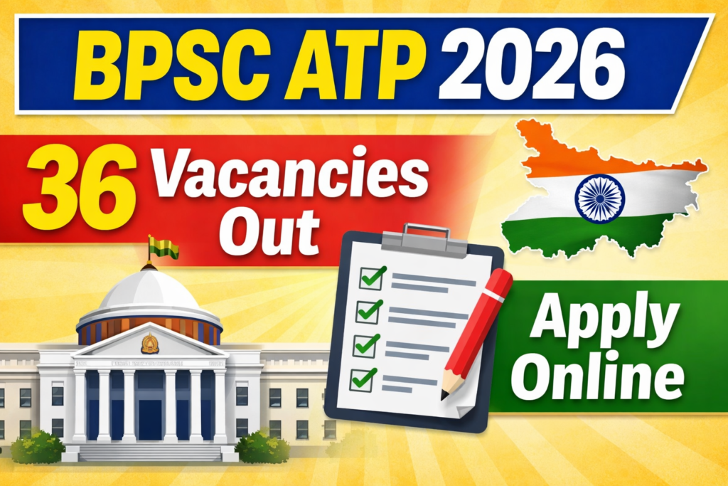 Bihar BPSC ATP Online Form 2026