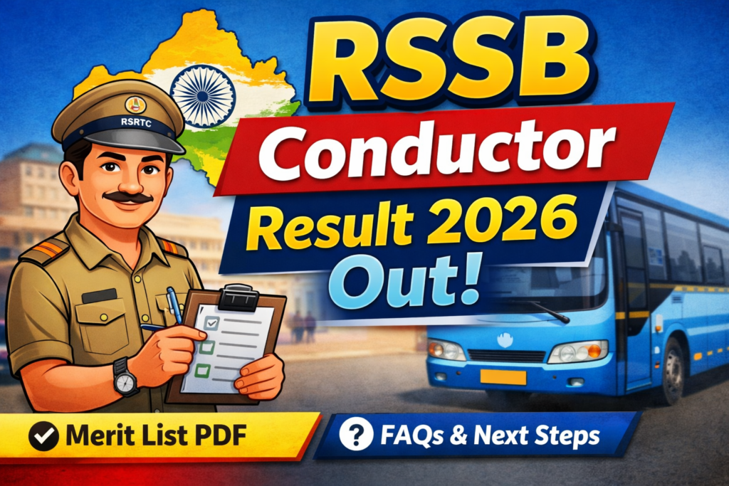 RSSB Conductor Result 2026 Out
