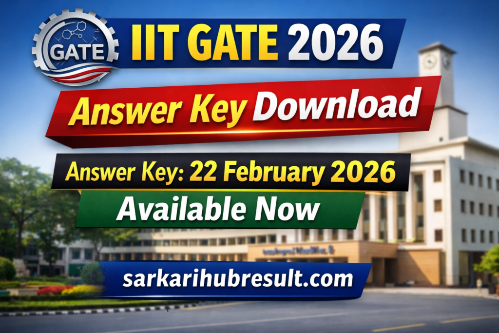 IIT GATE 2026 Answer Key Download