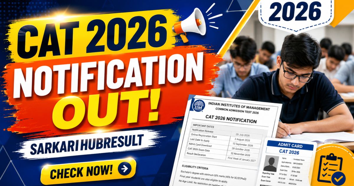 CAT 2026 Notification Out