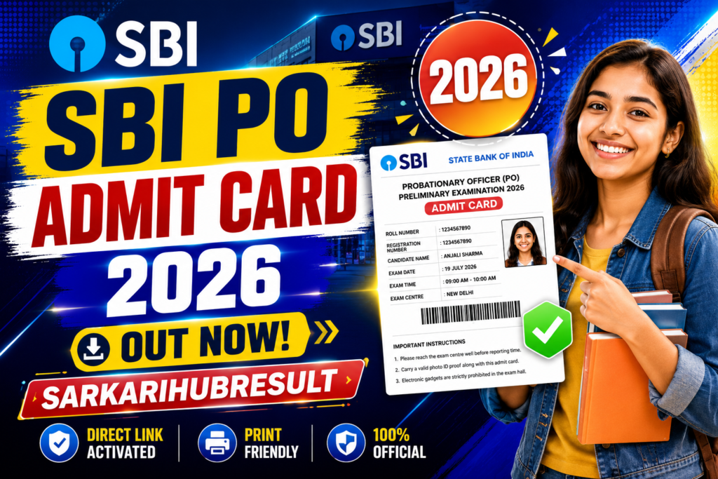 SBI PO Admit Card 2026