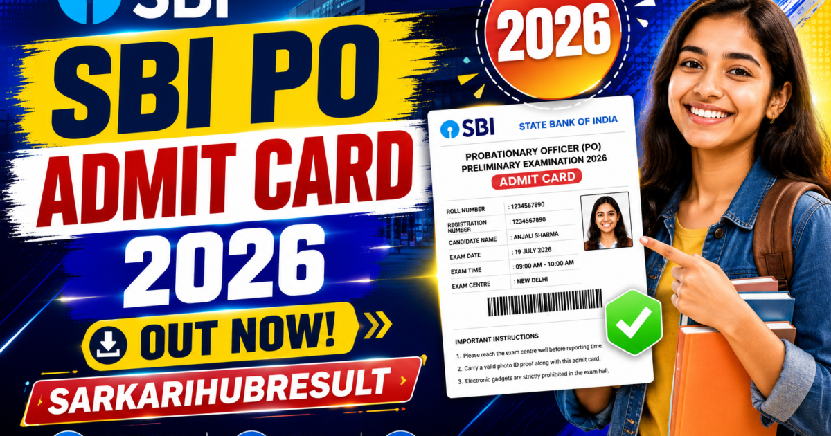 SBI PO Admit Card 2026