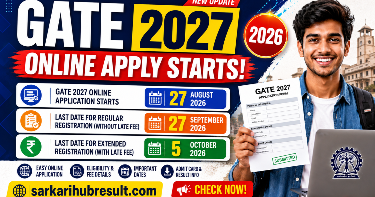 GATE 2027 Apply Online