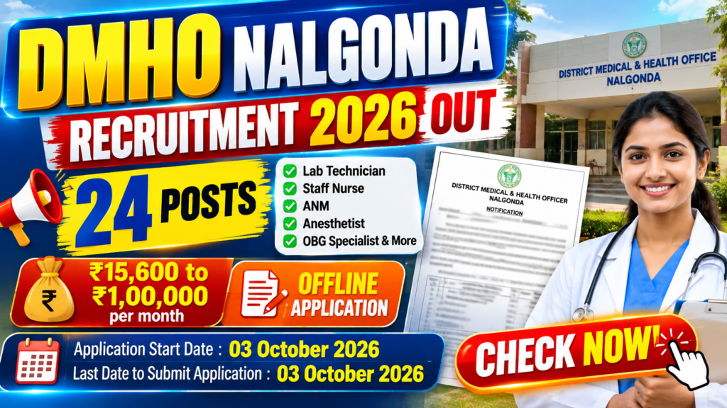 DMHO Nalgonda Recruitment 2026