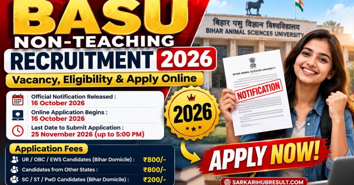 BASU Non-Teaching Recruitment 2026