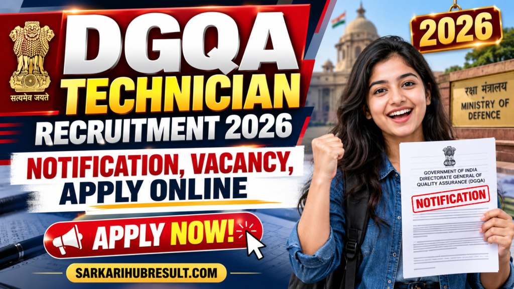 DGQA Technician Recruitment 2026