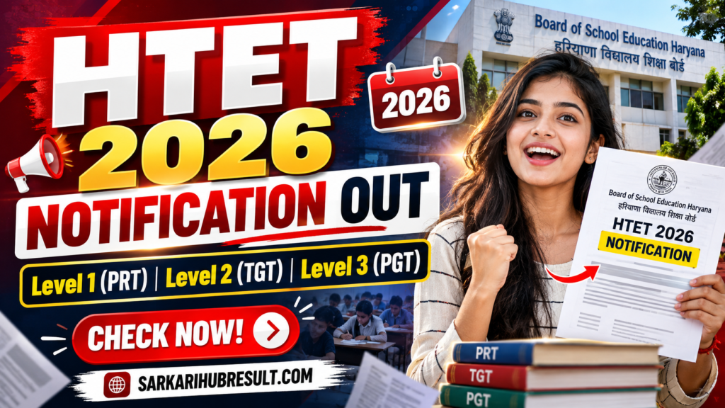 HTET 2026 Notification Out