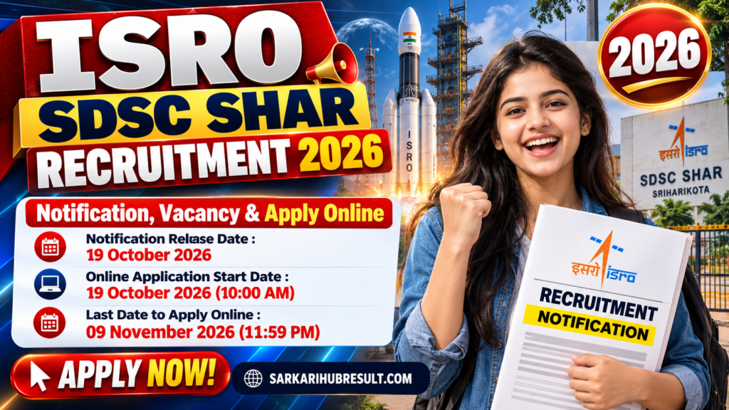 ISRO SDSC SHAR Recruitment