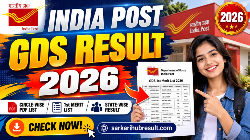 India Post GDS Result 2026