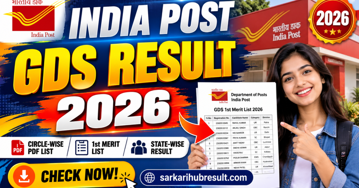 India Post GDS Result 2026
