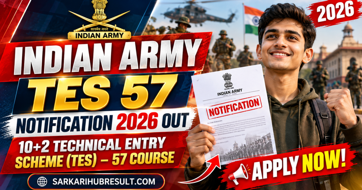 Indian Army TES 57 Notification