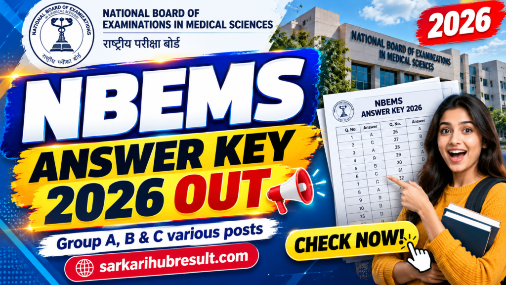 NBEMS Answer Key 2026 Out