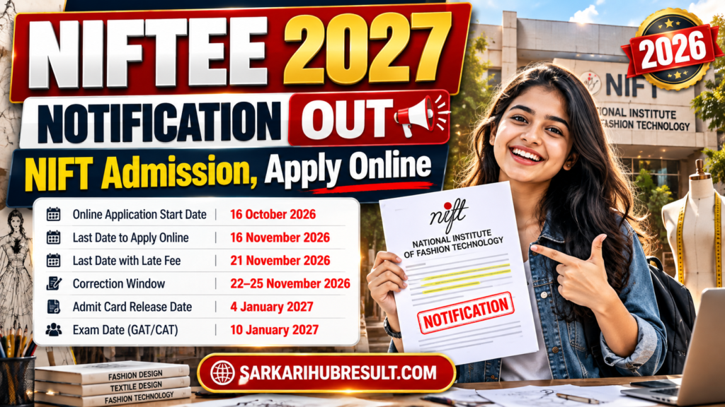 NIFTEE 2027 Notification OUT