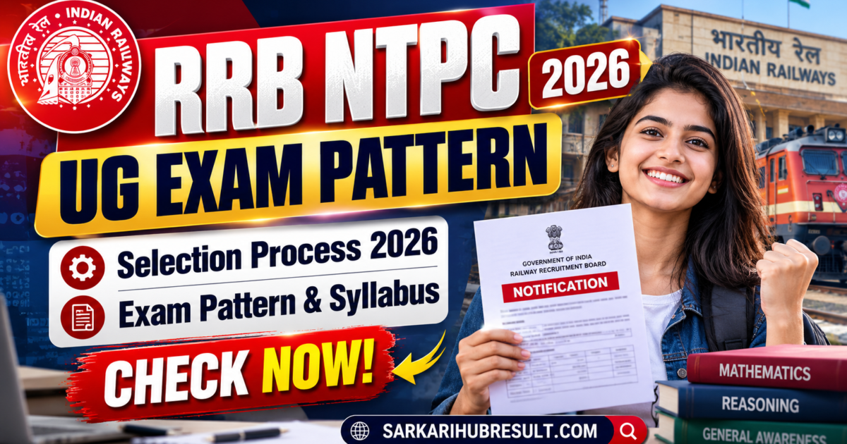 RRB NTPC UG Exam Pattern