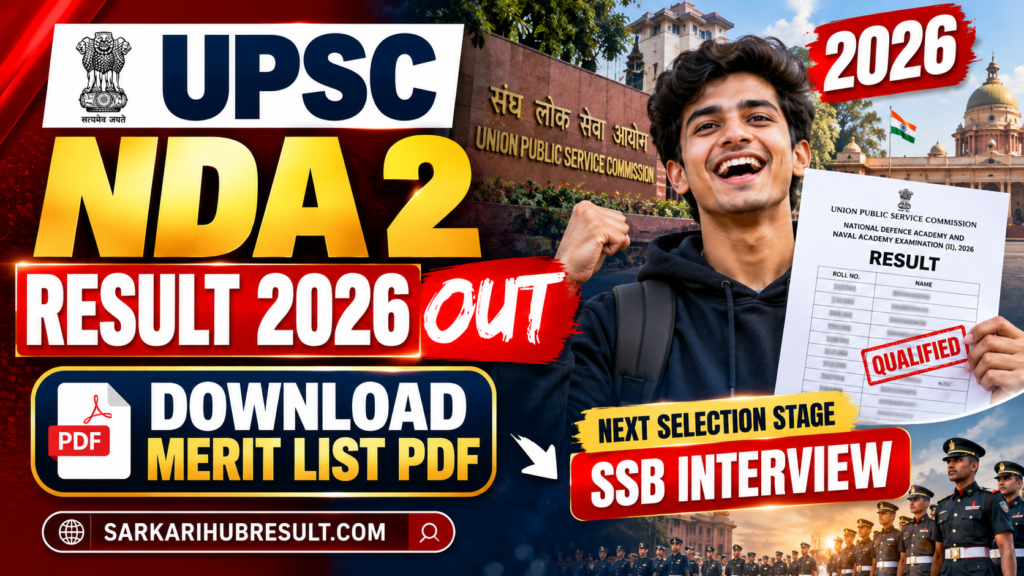 UPSC NDA 2 Result 2026 OUT